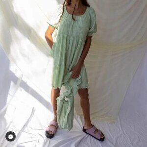 Find Me Now The Label Beckett Mini Dress In Matcha Green A Line Women’s Size M